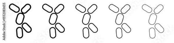 Obraz yeast icon simple vector outline logo