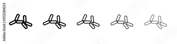 Obraz yeast icon simple vector outline logo