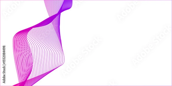 Obraz Abstract dynamic multicolor lines, waves. technology line stripe isolated science digital flowing black line. gradient colorful flowing wave design element. wavy lines gradient background.