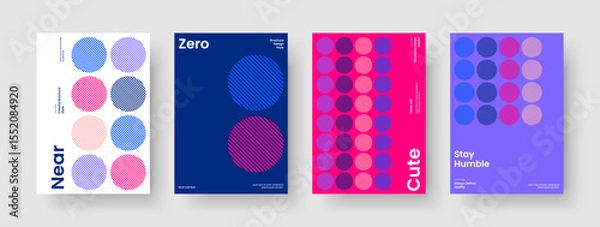 Fototapeta Abstract Flyer Layout. Isolated Business Presentation Design. Creative Background Template. Brochure. Book Cover. Poster. Banner. Report. Advertising. Portfolio. Journal. Leaflet. Brand Identity