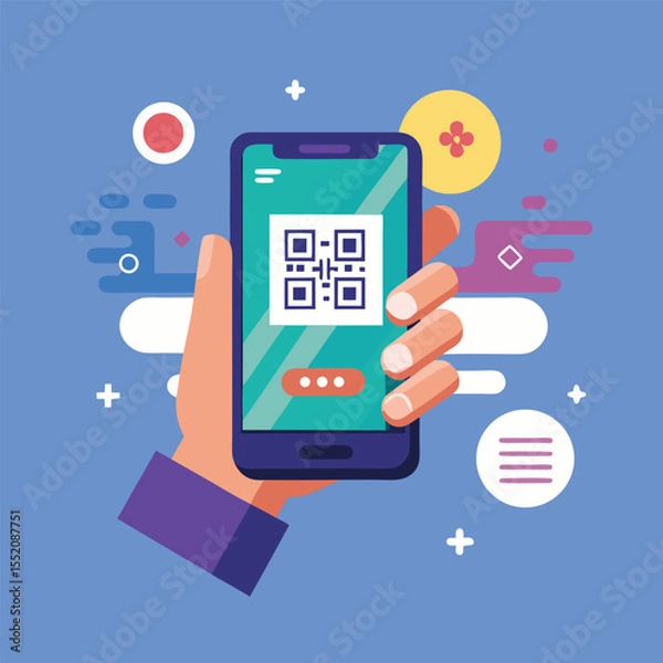 Fototapeta scan code