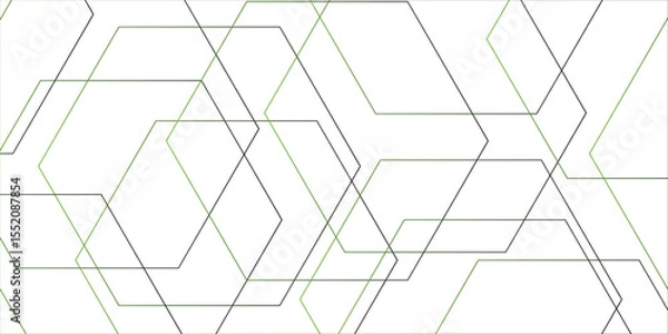 Fototapeta Abstract minimalistic background featuring a series of thin, overlapping geometric lines forming angular. Futuristic architecture concept with digital geometric connection gray lines.