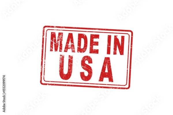 Obraz Made in usa, grunge rubber stamp. Import or Export concept.