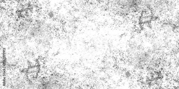 Obraz Abstract black and white grunge style texture, Concrete wall with cracks and scratches which can be used as a background, Texture of dust particle and dust grain on white background.	