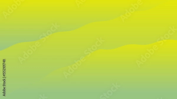 Fototapeta Abstract gradient background with soft waves transitioning from bright yellow to light green.