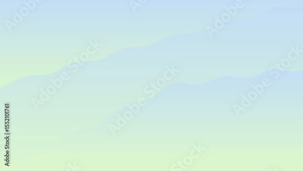 Fototapeta Soft pastel gradient featuring gentle waves of light blue and pale green, creating a serene and calming ambiance.