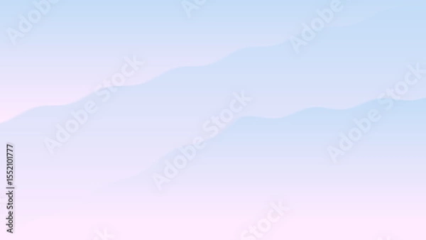 Fototapeta Soft, pastel-colored gradient with gentle waves of blue and pink, creating a serene and calming background effect.