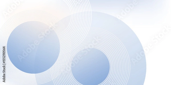 Obraz Abstract blue modern background with circle elements. Digital technology concept. vector illustration
