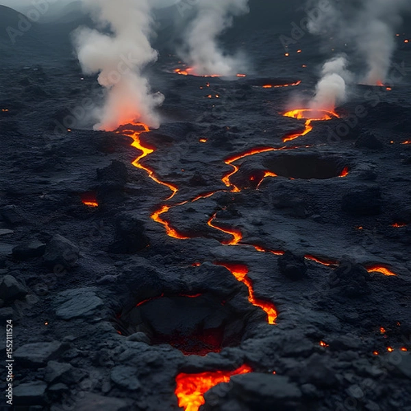 Obraz fire in the forest