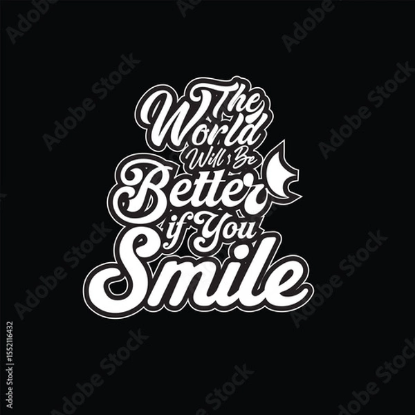 Obraz Modern text effect typography vector illustration