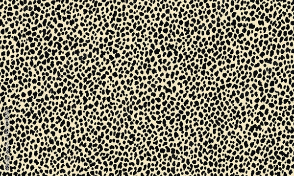 Fototapeta seamless pattern of leopard print, simple and elegant with a minimalistic design. The texture has a soft, grainy feel with light beige spots