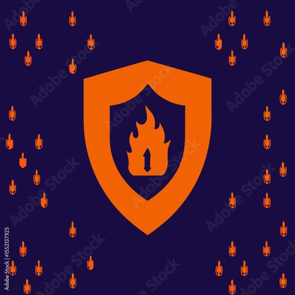 Obraz Innovative Shield Icon for Technology and Security Themes