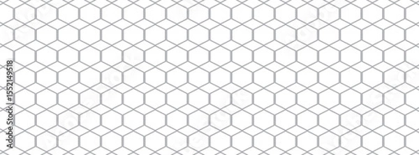 Fototapeta pattern grid white hexagon geometric pattern. seamless hex background. abstract honeycomb cell. vector illustration