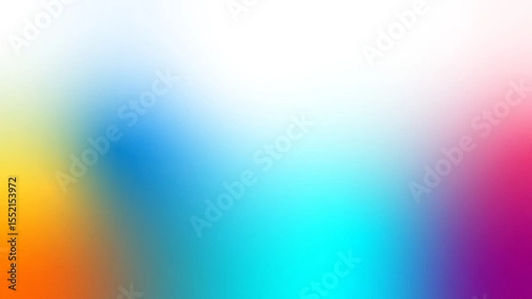 Obraz Black red orange yellow green blue cyan teal magenta pink white rainbow abstract background. Color gradient ombre blend. Bright glow neon flash. Noise grain blur mesh. Light spectrum effect