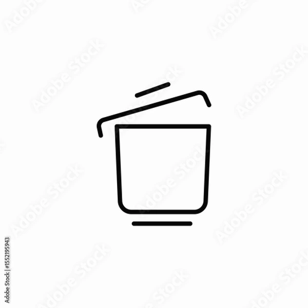 Obraz lid can icon sign vector