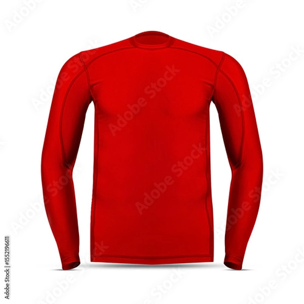 Obraz Men’s Base Layer Shirt isolated in white background