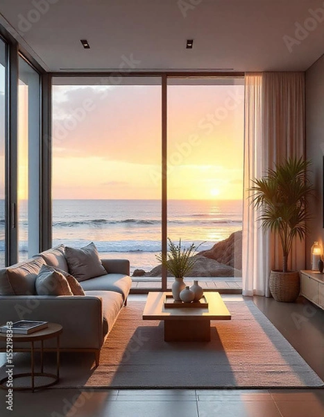 Obraz interior luxury apartment comfortable suite lounge