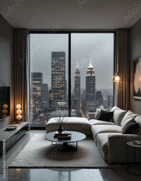 Obraz modern living room interior