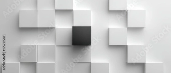 Fototapeta Minimalist Art Design Featuring Underrepresented Element in Composition