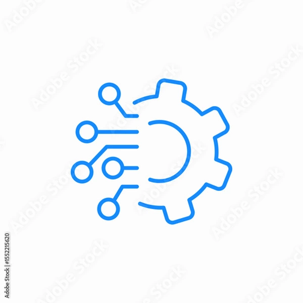 Fototapeta digital system icon sign vector