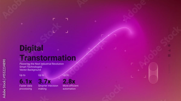 Fototapeta This visual highlights the impact of digital transformation in industry, showcasing enhanced efficiency and smarter decision-making.