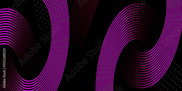 Fototapeta Abstract purple lines create a textured pattern on a light fabric backdrop