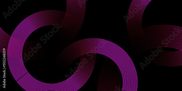Fototapeta Abstract purple lines create a textured pattern on a light fabric backdrop
