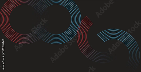 Fototapeta Blue abstract background with swirling light waves, a perfect vector design element
