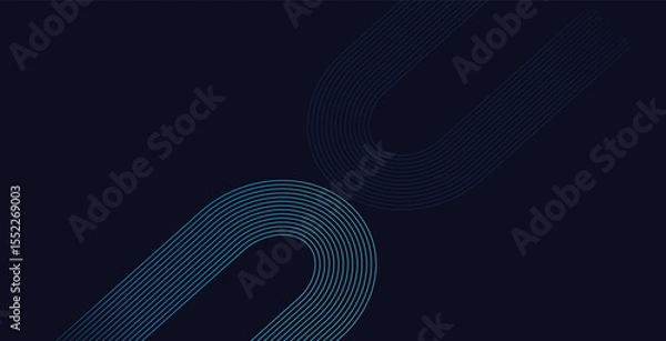 Fototapeta Blue abstract background with swirling light waves, a perfect vector design element