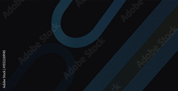Fototapeta Blue abstract background with swirling light waves, a perfect vector design element