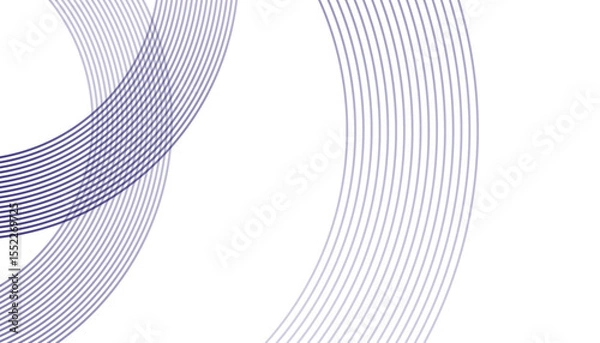Fototapeta Abstract vector background with dynamic curved lines, colorful halftone dots, and a modern design pattern