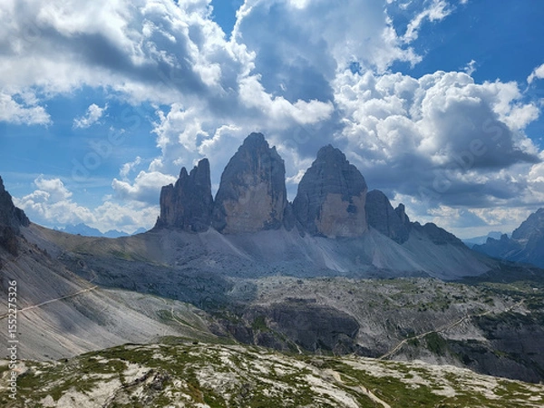 Fototapeta mountains and clouds