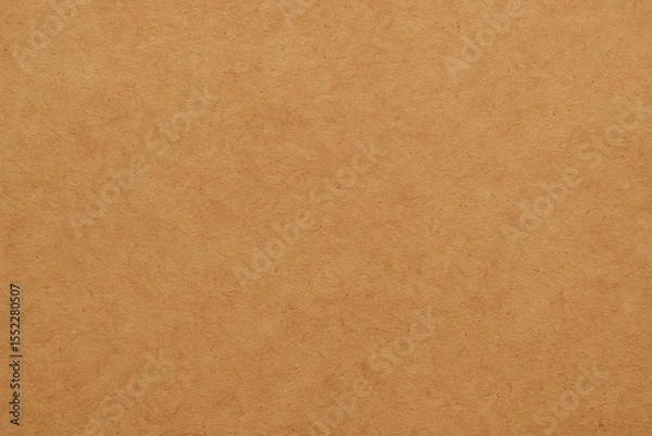 Fototapeta Plain brown background with kraft paper texture Minimal design with space for text