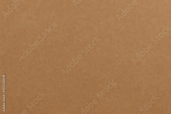 Fototapeta Plain brown background with kraft paper texture Minimal design with space for text