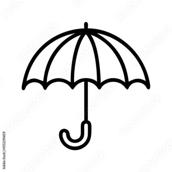 Obraz umbrella isolated on white background