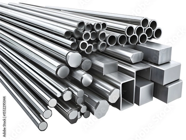 Obraz steel on transparent Background