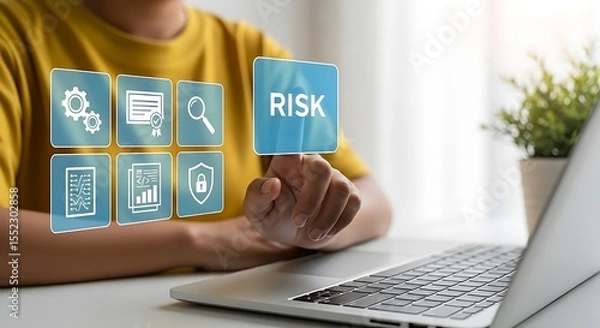 Fototapeta Navigating Business Challenges Identifying and Mitigating Potential Risks for Success