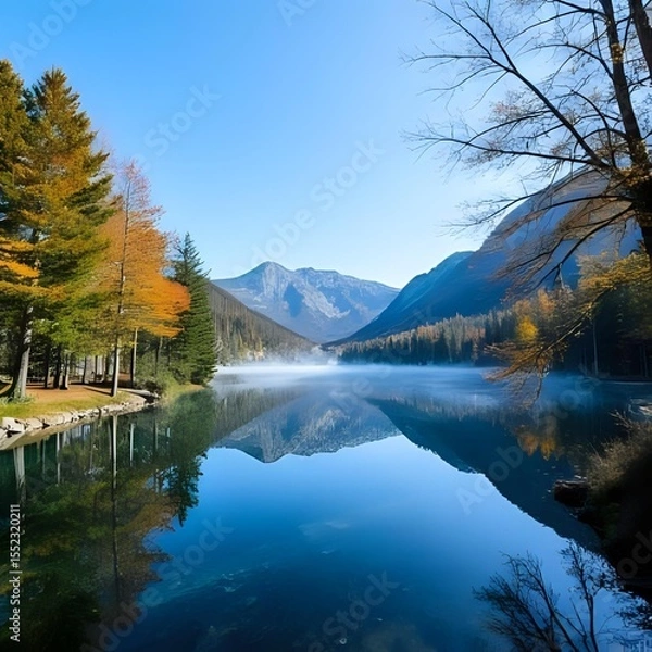 Obraz lake in autumn