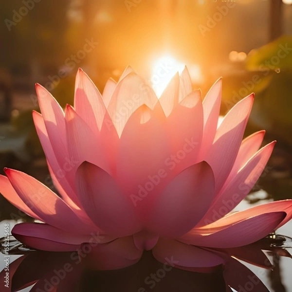 Obraz pink lotus flower