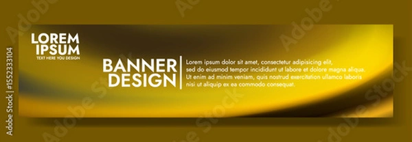 Obraz Modern banner design with a luxurious molten amber background