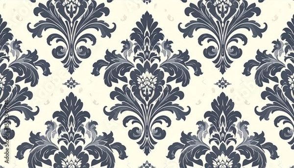 Obraz Damask Modern Seamless Pattern Element. Vintage Classical Old Fashioned Damask Orname