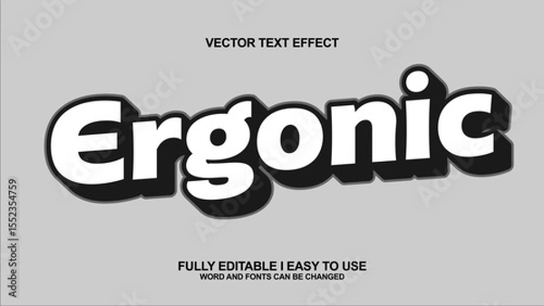 Fototapeta Editable font text effect