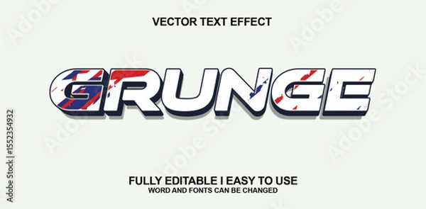 Fototapeta Editable font text effect