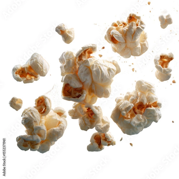 Fototapeta Close-up of fresh, raw sea shells isolated on a white background, perfect as a healthy seafood ingredient or a sweet, natural dessert