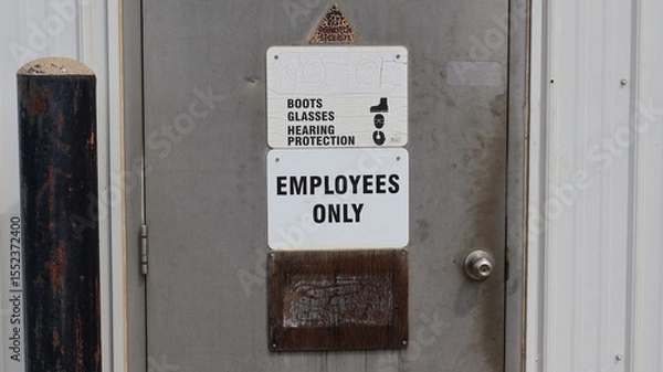 Obraz Employees only sign