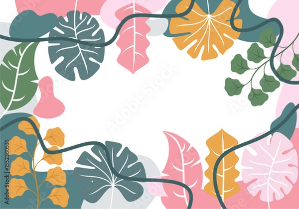 Fototapeta Vector horizontal abstract background with space for text