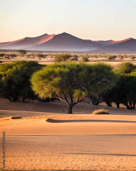 Obraz Namibia- Trees and Dunes