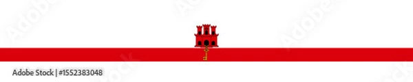Obraz Gibraltar flag ribbon