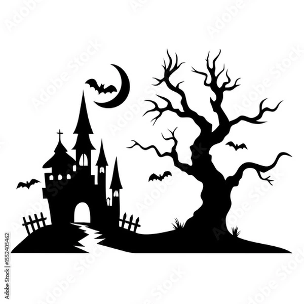 Fototapeta halloween castle 
