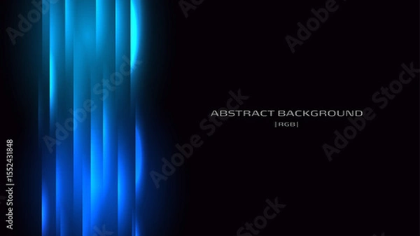 Obraz 青い光の抽象背景